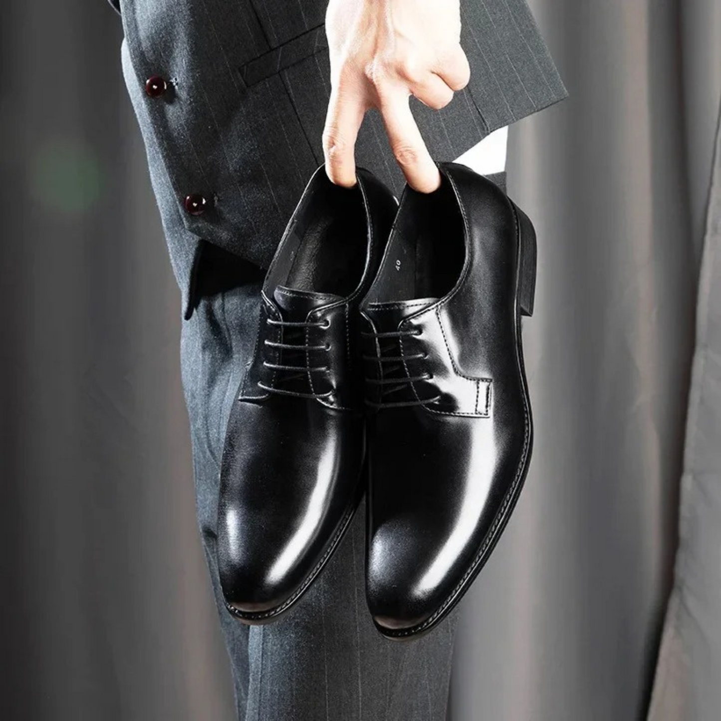 Luca | Chaussures Homme Cuir Oxford Lacets Bout Rond Formelles