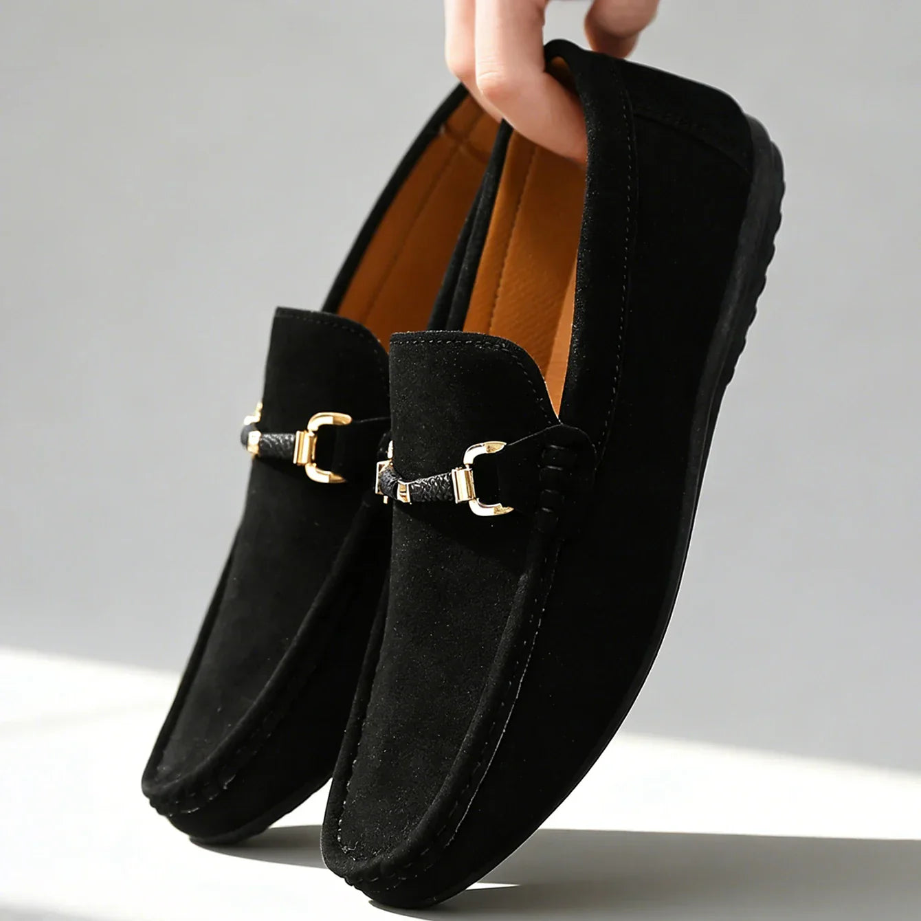 Bellano | Mocassins Homme Daim Horsebit Slip On