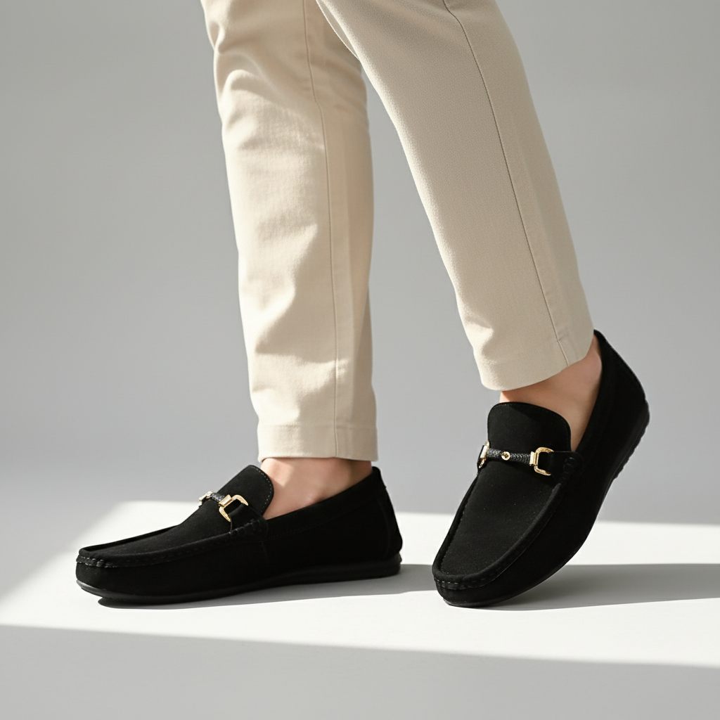 Bellano | Mocassins Homme Daim Horsebit Slip On
