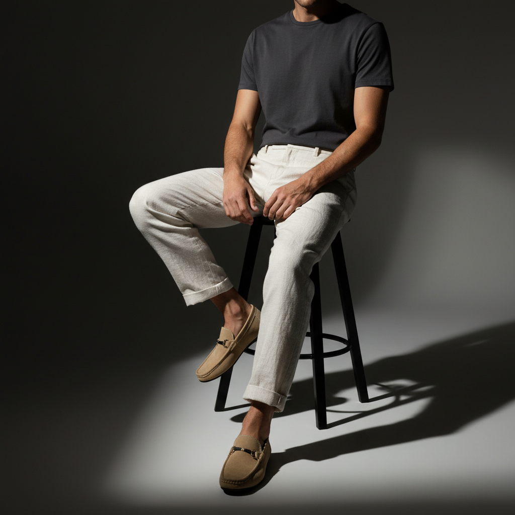 Bellano | Mocassins Homme Daim Horsebit Slip On