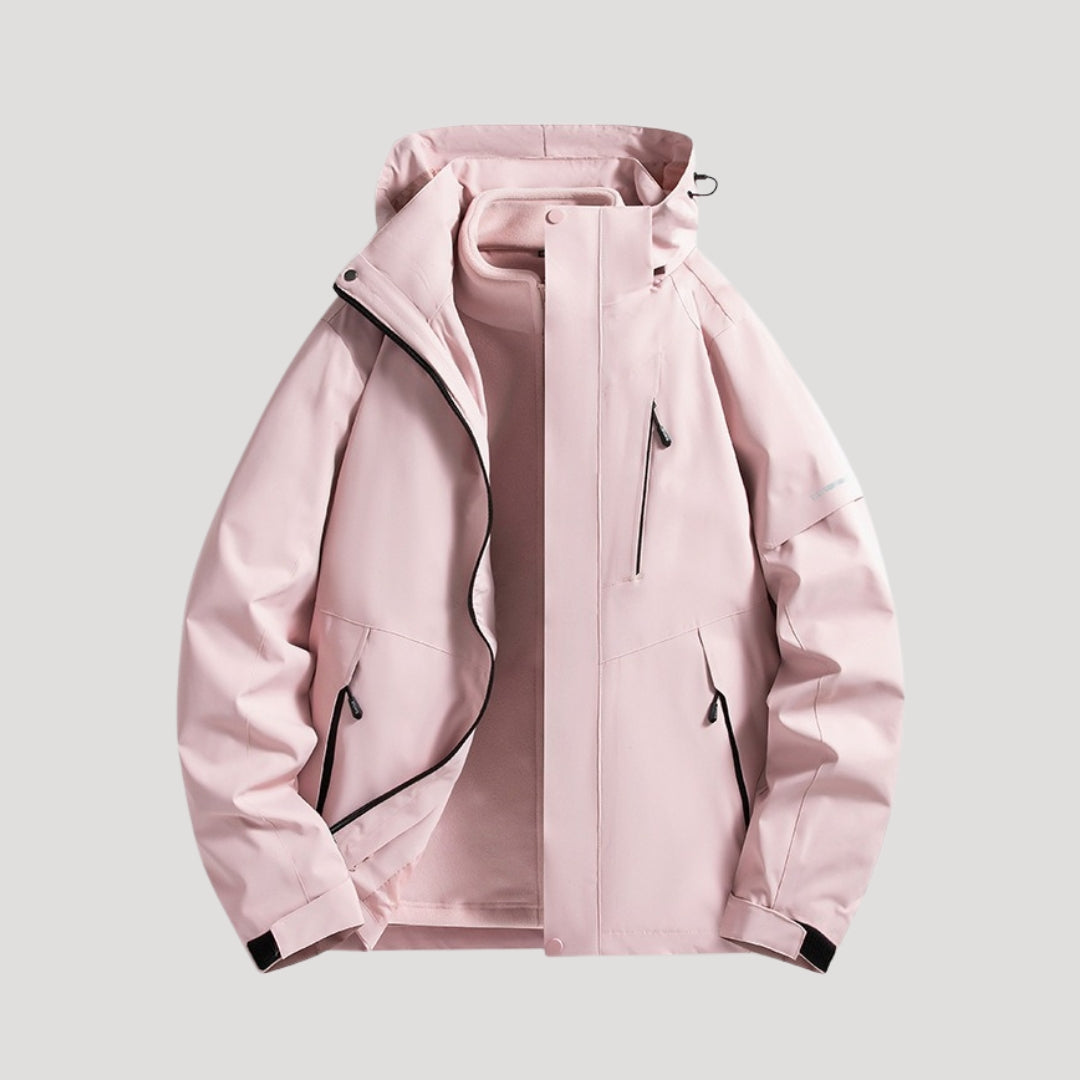 Anouk | Veste Coupe-Vent Femme Imperméable à Capuche Zip et Poches