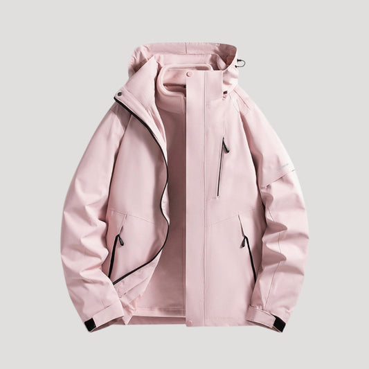 Anouk | Veste Coupe-Vent Femme Imperméable à Capuche Zip et Poches