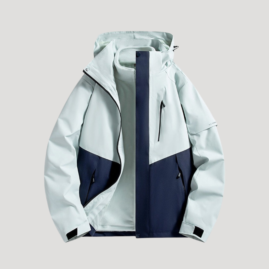 Anouk | Veste Coupe-Vent Femme Imperméable à Capuche Zip et Poches