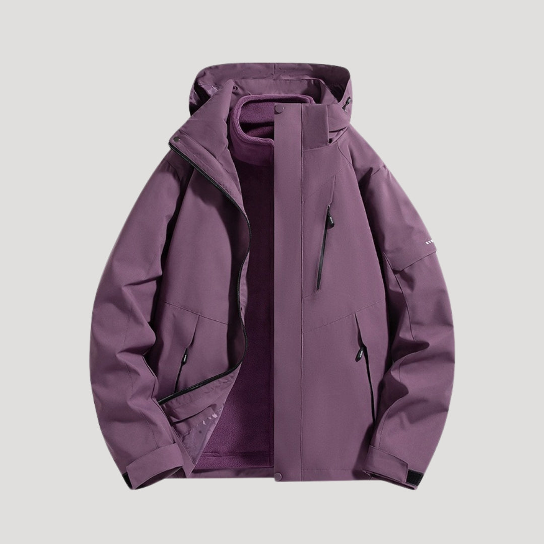 Anouk | Veste Coupe-Vent Femme Imperméable à Capuche Zip et Poches