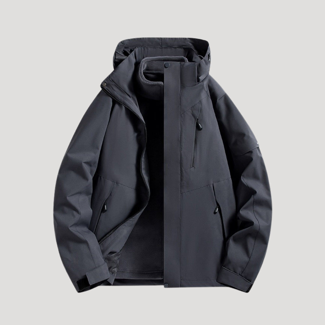 Anouk | Veste Coupe-Vent Femme Imperméable à Capuche Zip et Poches