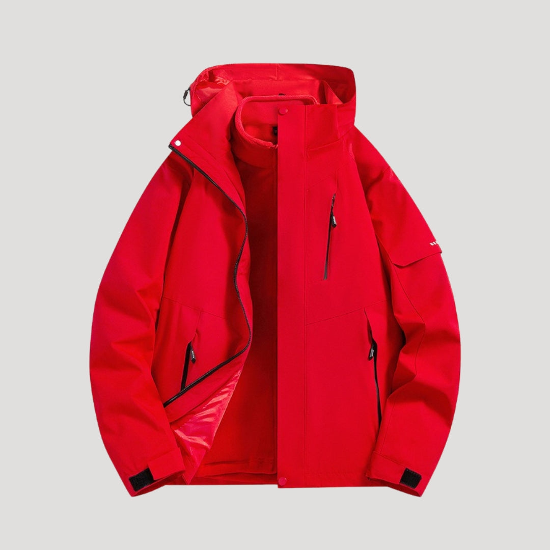 Anouk | Veste Coupe-Vent Femme Imperméable à Capuche Zip et Poches