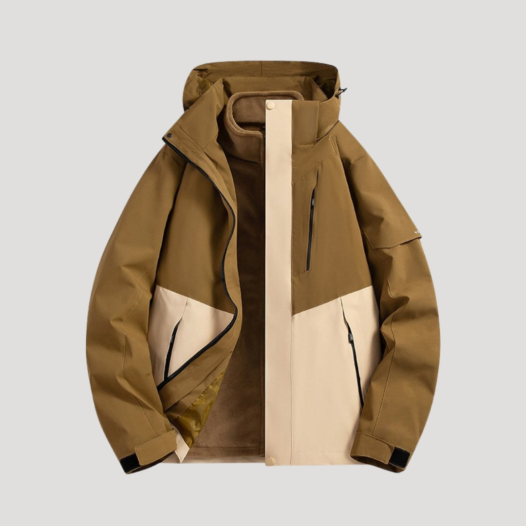 Anouk | Veste Coupe-Vent Femme Imperméable à Capuche Zip et Poches