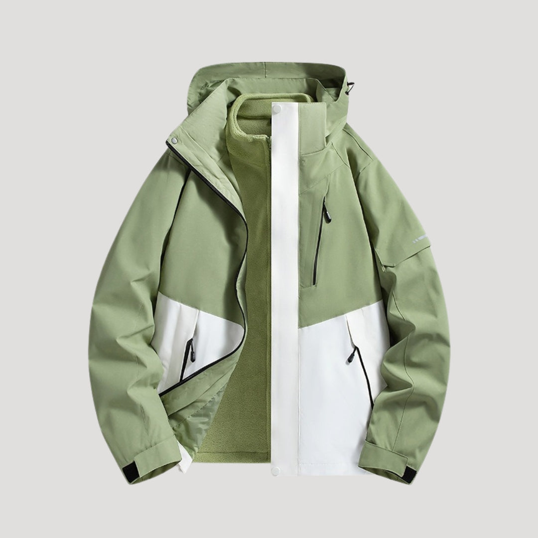 Anouk | Veste Coupe-Vent Femme Imperméable à Capuche Zip et Poches
