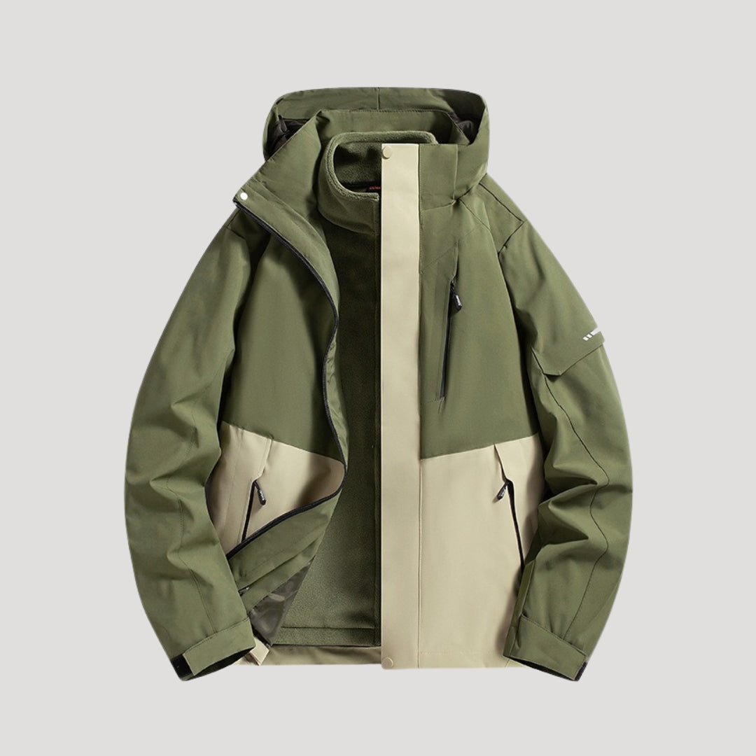 Anouk | Veste Coupe-Vent Femme Imperméable à Capuche Zip et Poches