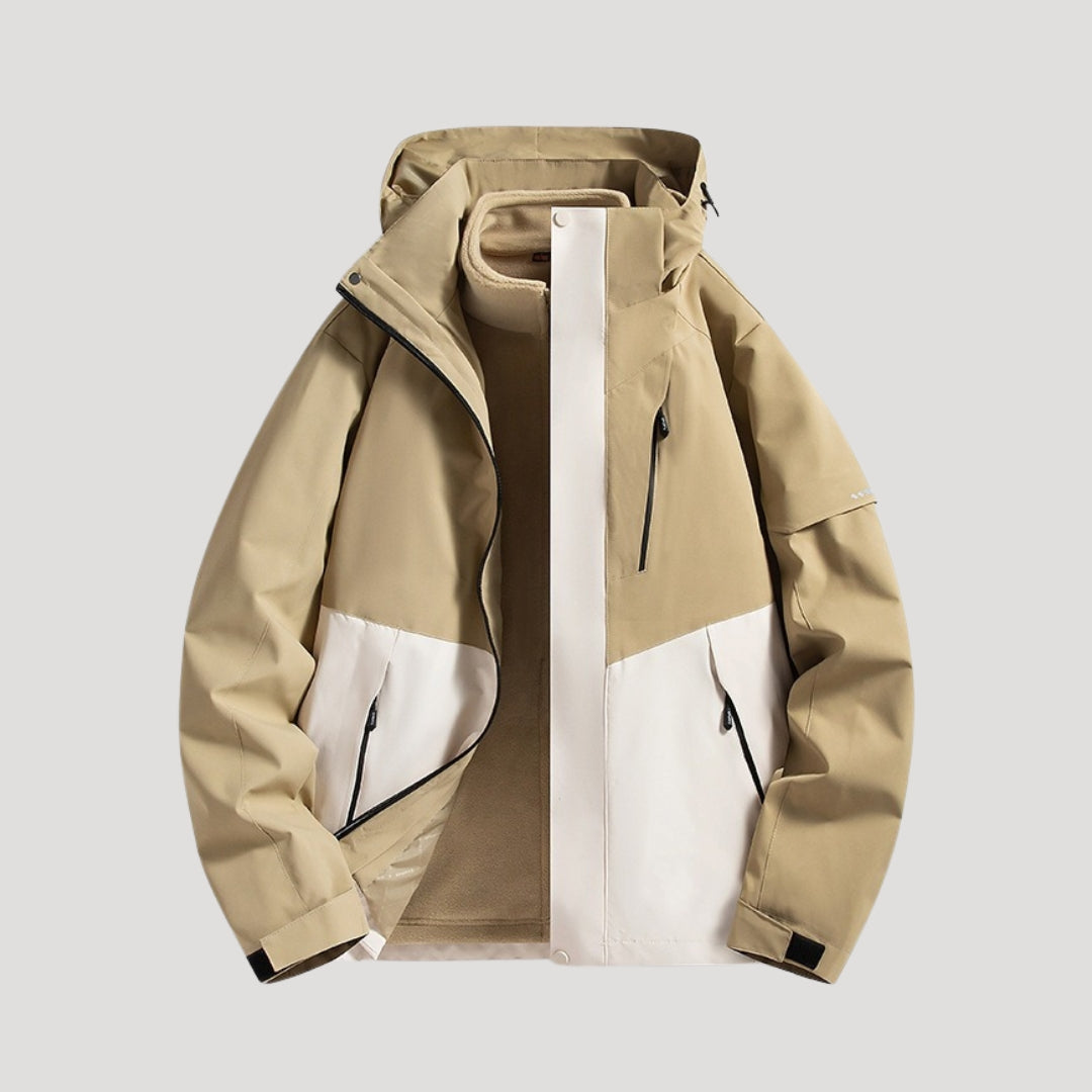Anouk | Veste Coupe-Vent Femme Imperméable à Capuche Zip et Poches