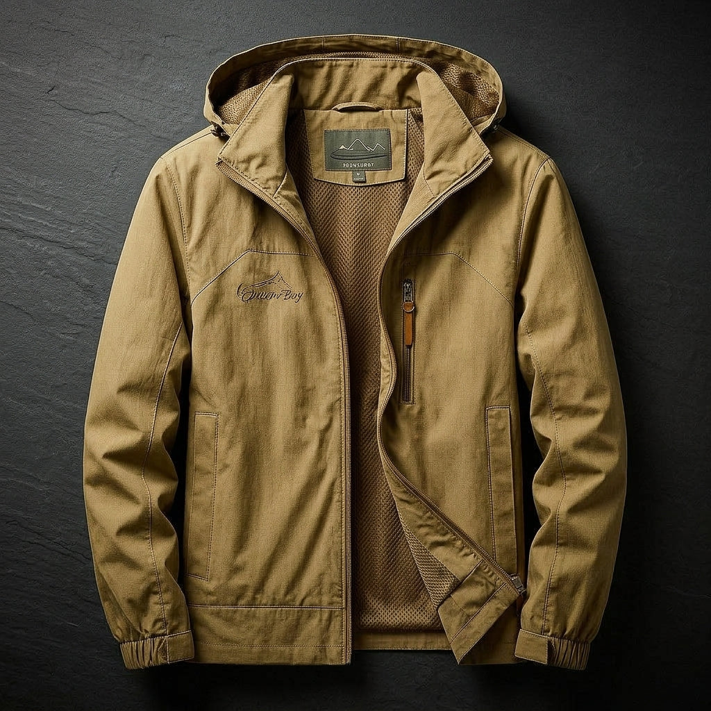 Brennaro | Veste Homme en Coton à Capuche Zip et Poches