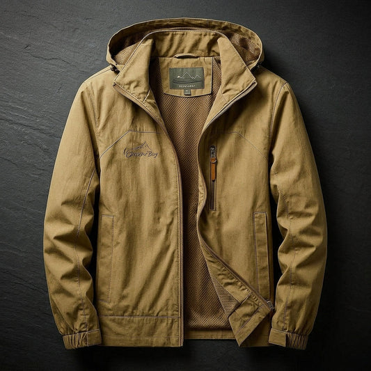 Brennaro | Veste Homme en Coton à Capuche Zip et Poches