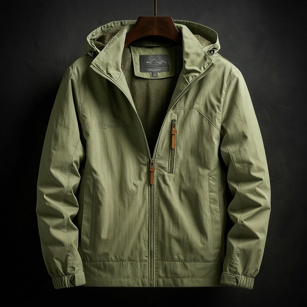 Brennaro | Veste Homme en Coton à Capuche Zip et Poches