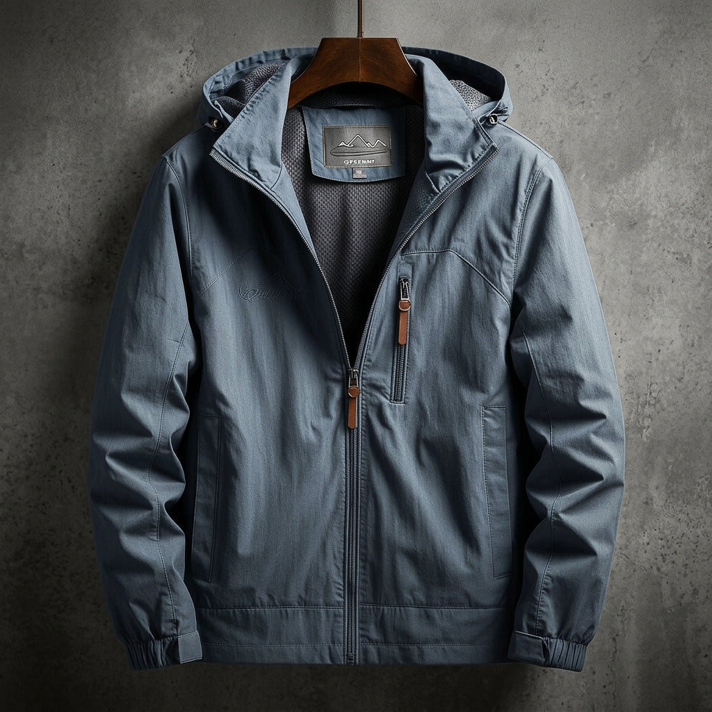 Brennaro | Veste Homme en Coton à Capuche Zip et Poches